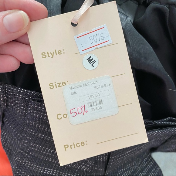 NWT Sparkly A-Line Skirt - Picture 4 of 4